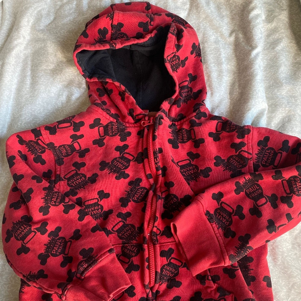 Toddler Paul Frank zipup hoodie